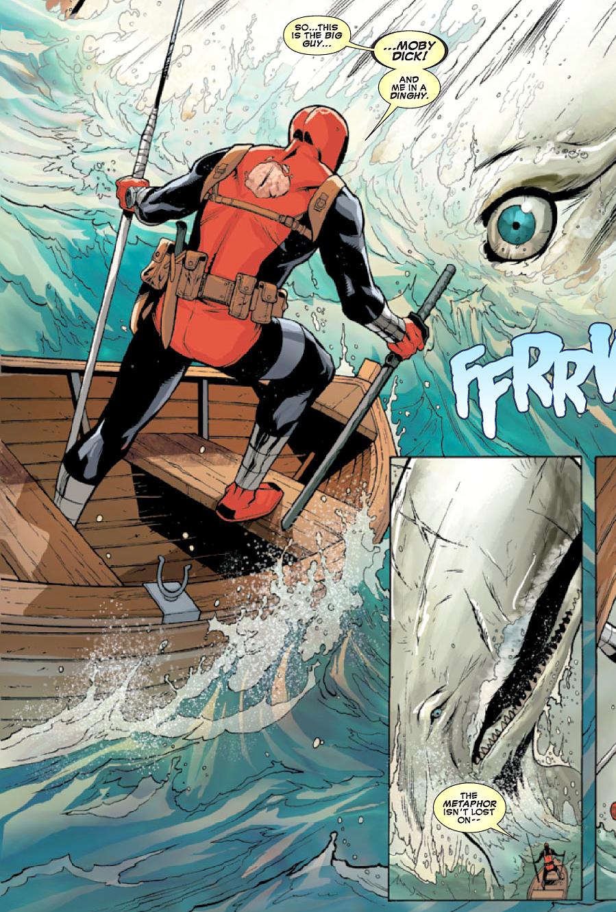 Deadpool, Moby Dick adaptation superhero comics
