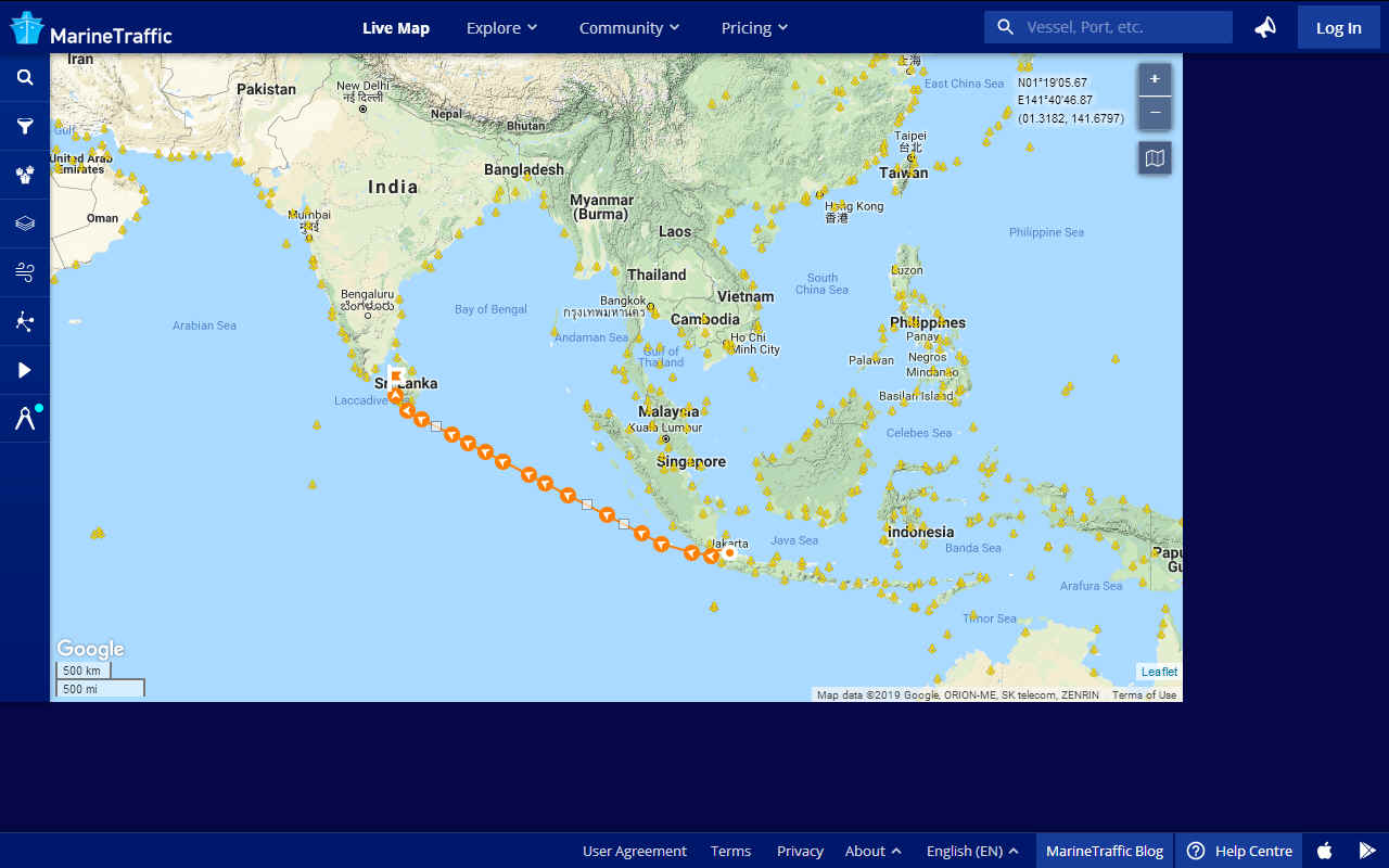 Jakarta to Colombo Jules Verne hydrogen challenge